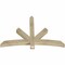 Ekena Millwork Alberta Rough Sawn Timber Gable Bracket, Douglas Fir, 60"W x 40"H x 4"D x 4"F, 16/12 Pitch GBW060X40X0404ALB00RDF - alternate 3